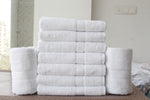 2 Pcs White Bath Towel