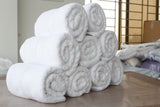 10 Pcs White Bath Towel