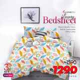 King Size Bed Sheet 100% Cotton (FZK-410)