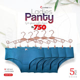 5 PC's Blue Color  Panties
