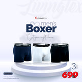 3 Pc's Men's Premium Boxer (Solid Color)