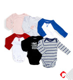 12 Pcs Assorted Full Sleeve Baby Romper (Multicolor)