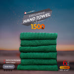 6pc Green Hand Towel