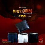 Mens Combo (3pcs boxer & Wallet)
