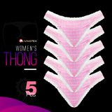 5 Pc's Premium Thong (Pink)