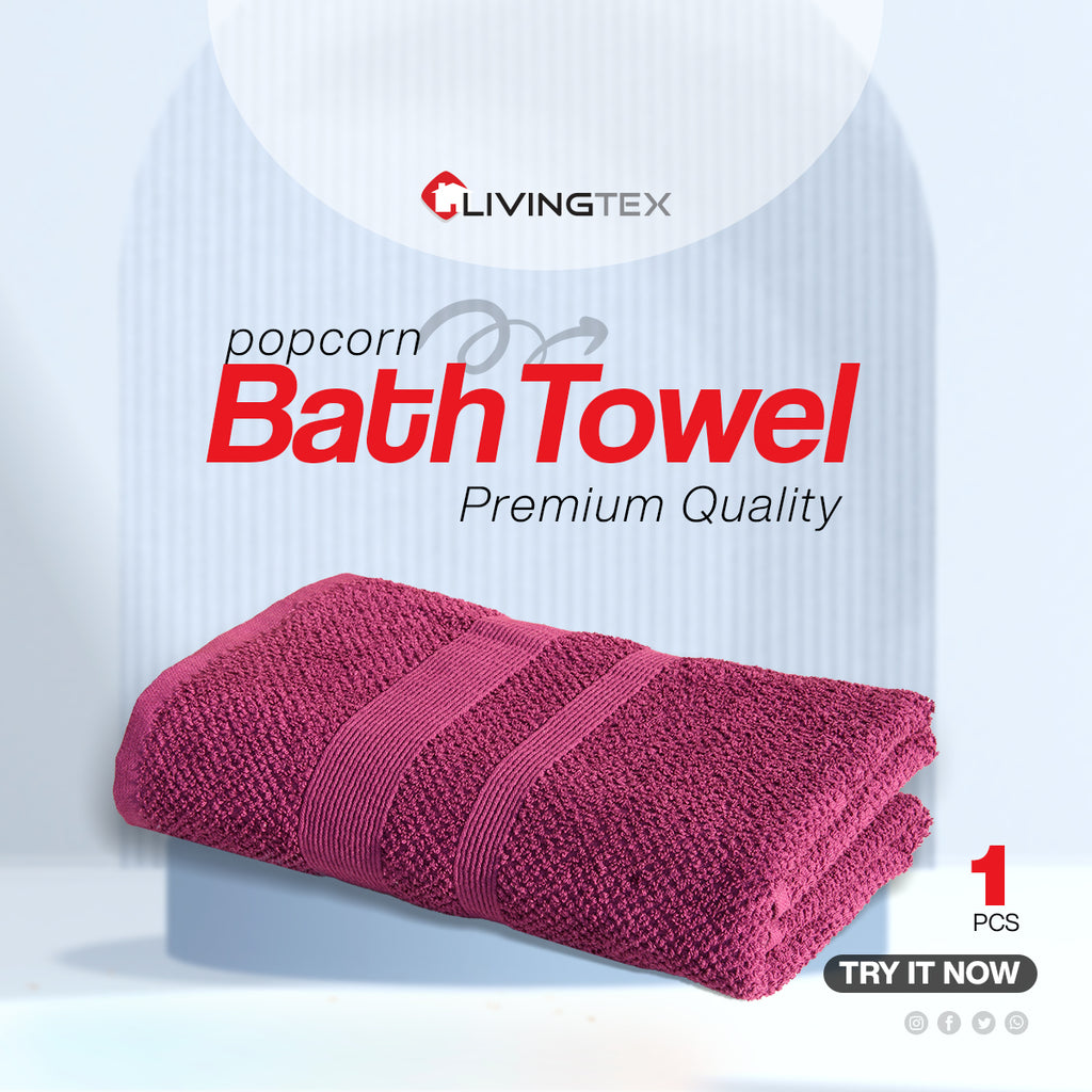 Popcorn Bath Towel (BT165) – Livingtex Nepal