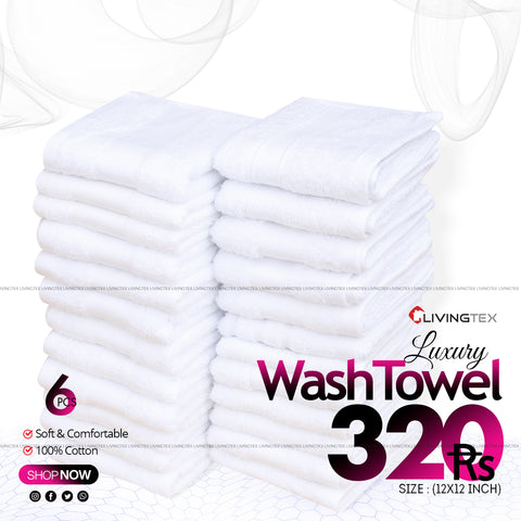 6 Pcs Wash Towel